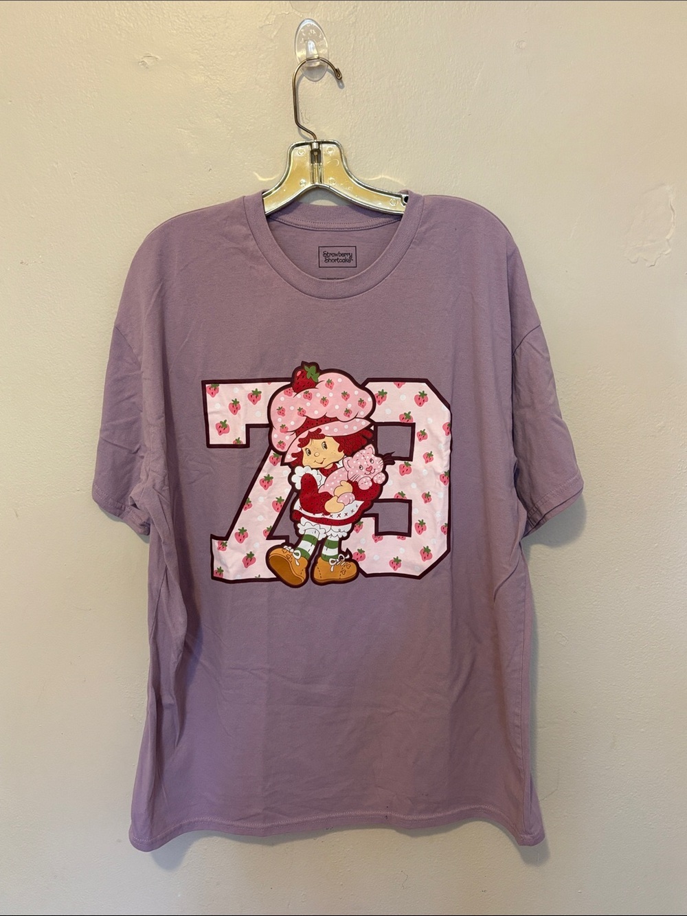 Lavender Strawberry Graphic Long Sleeve Tee